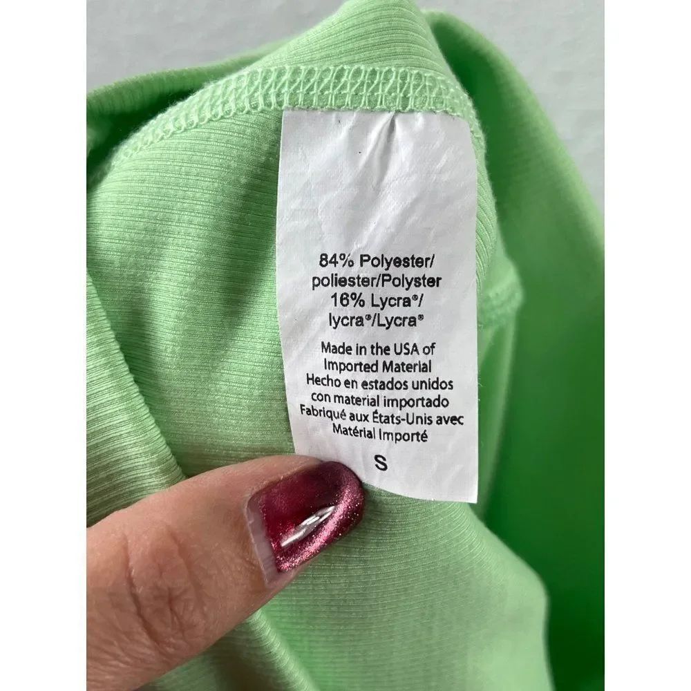 Beyond Yoga Heather Rib High Waisted Midi Legging Size Small Lime Green Athletic - Picture 6 of 9